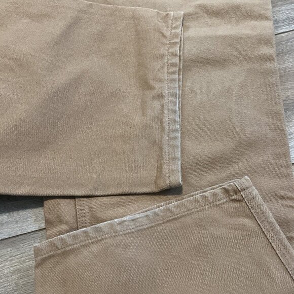 Men's Carhartt Duck Cavas Jeans SZ 40x30 Tan Brown Cotton Work Casual B11 BRN - Picture 7 of 12